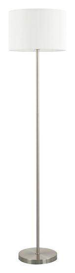 4058AFL SATIN NICKEL+WHITE (1) Торшер NW