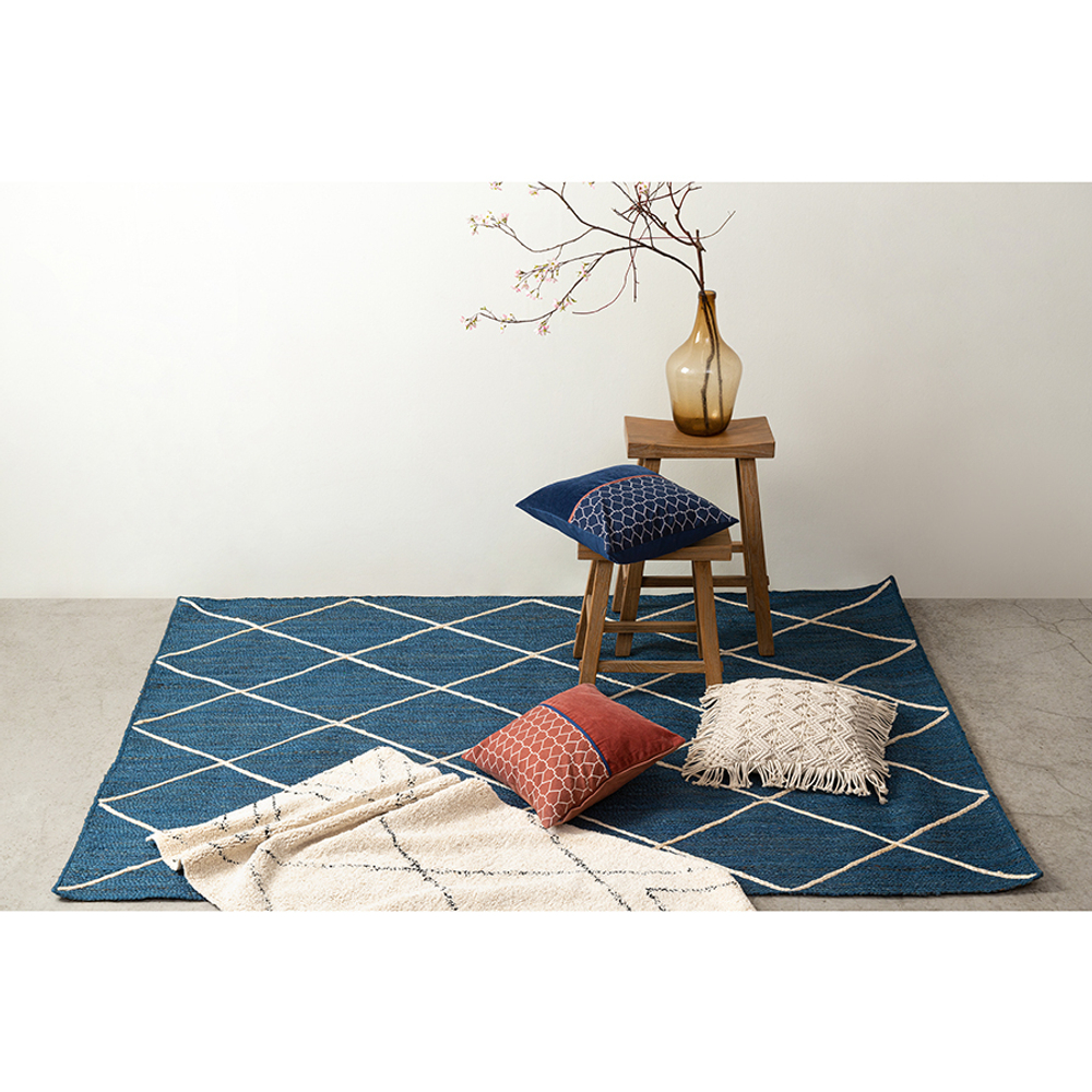 Наволочка декоративная макраме 45x45 Tkano Ethnic бежевая