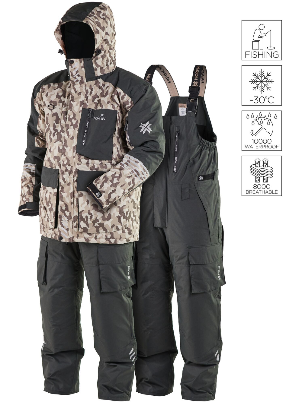 Костюм зим. Norfin TORNADO PRO DESERT LE 04 р.XL