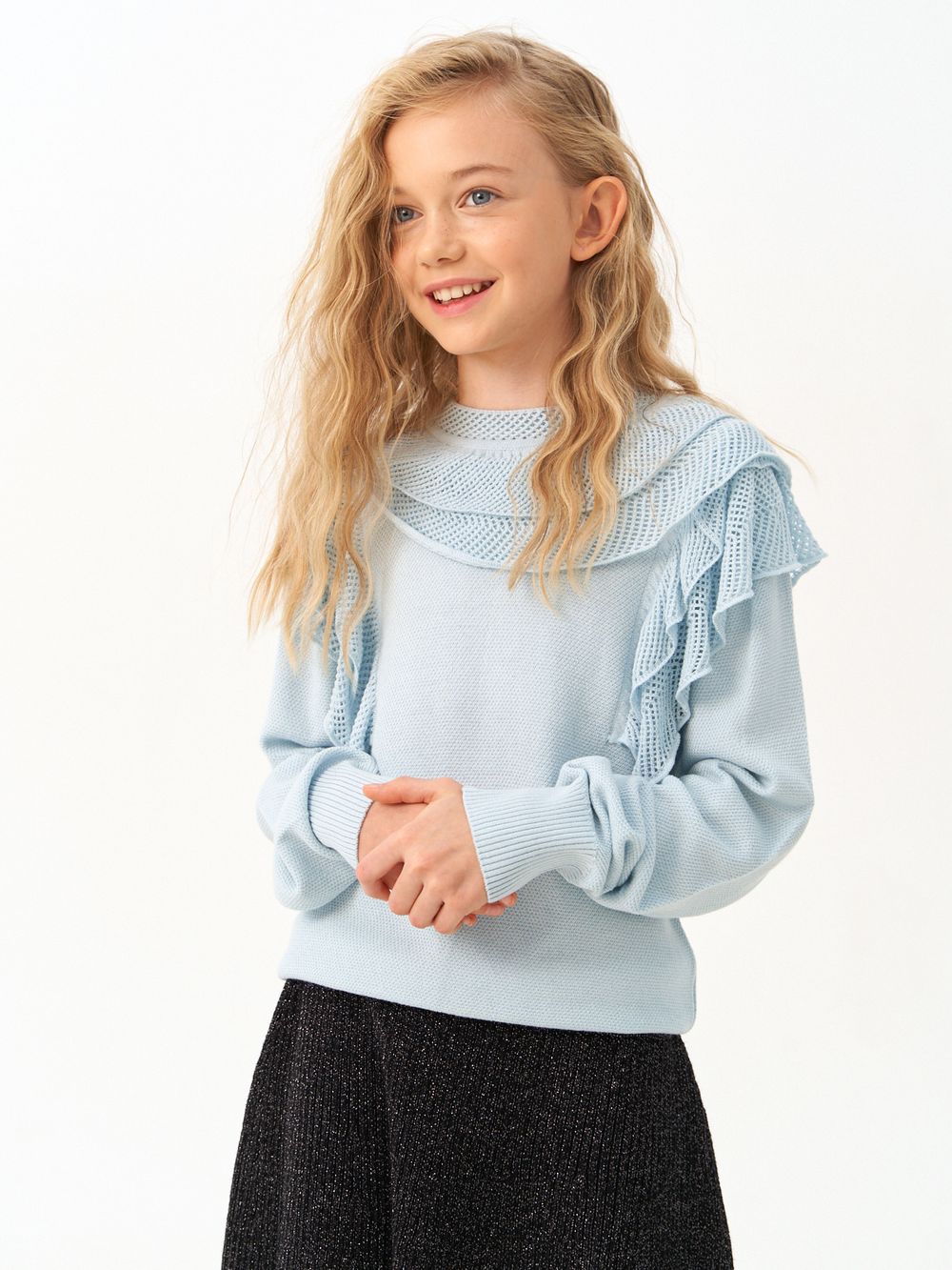 Джемпер для девочки AT1272 голубой
