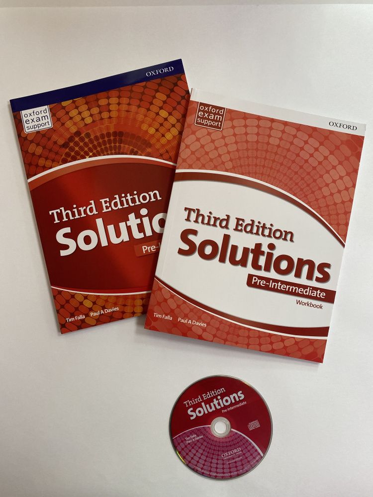 Solutions Pre-Intermediate 3rd Ed Student&#39;s Book + Workbook+CD