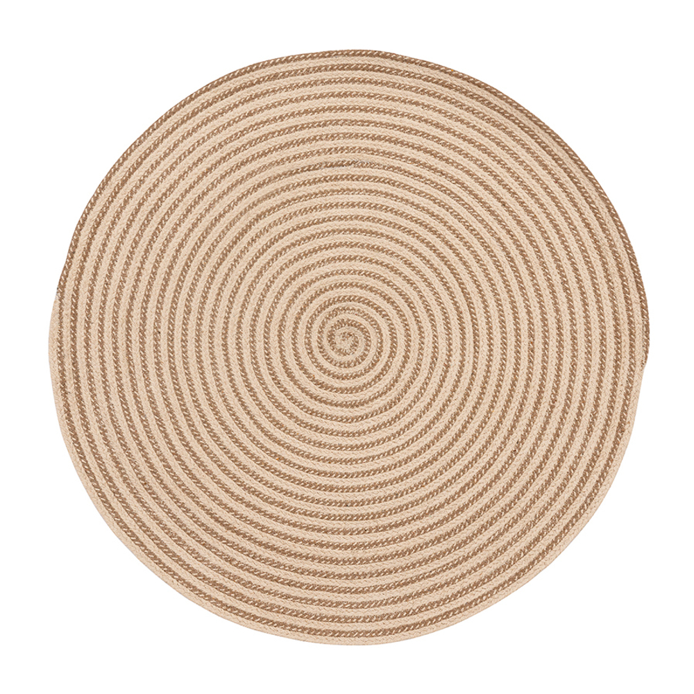 Ковер из хлопка 90см Tkano Ethnic Target бежевый