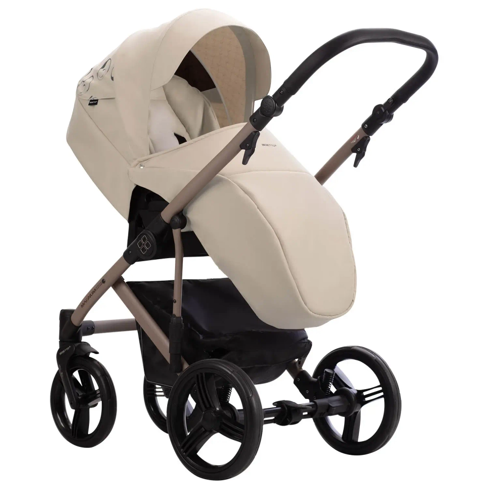 Коляска 2в1 Bebetto MAGNUM LIGHT SE light se 08 (св.бежевый) бежевая рама