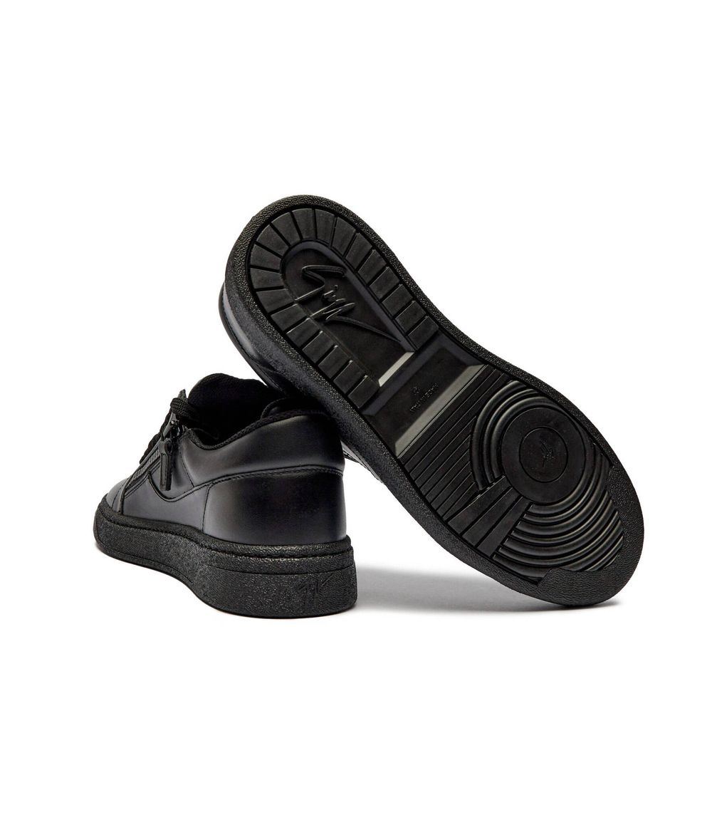 Кожаные кроссовки a1 talogo Giuseppe Zanotti - черный(RM30034)