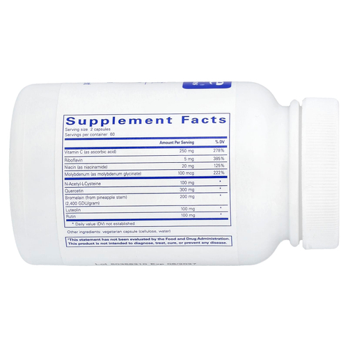 Pure Encapsulations, Hist Reset, 120 Capsules
