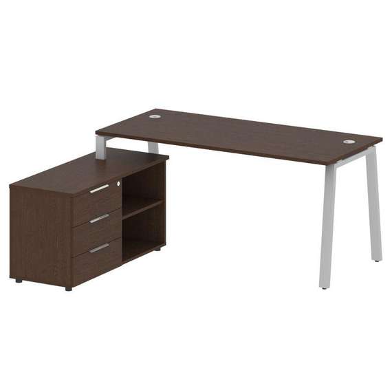 Метал Систем Рабочая станция с тумбой на А-образном м/к БА.РС-СТС-2.4 (L)