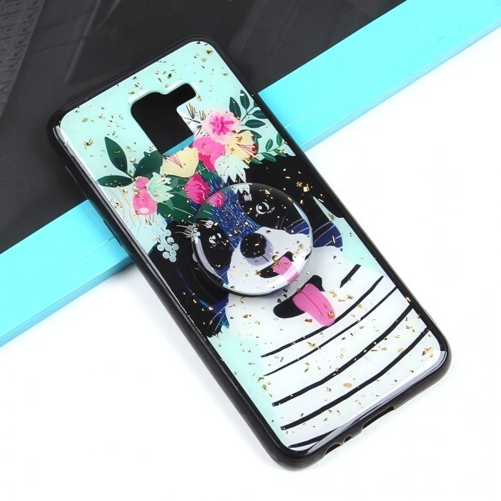 Чехол ТПУ с попсокетом для Samsung Galaxy J6 (2018), 010895