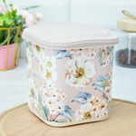 Емкость для сыпучих продуктов 1,8л с декором (бежевый) 455199