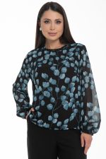 Блуза Волшебный шифон (люблю чёрный) Diolche