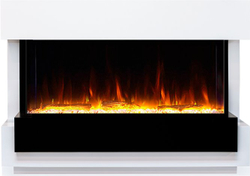 Каминокомплект Cube 36 - Белый с черным с очагом Astra 36 RF