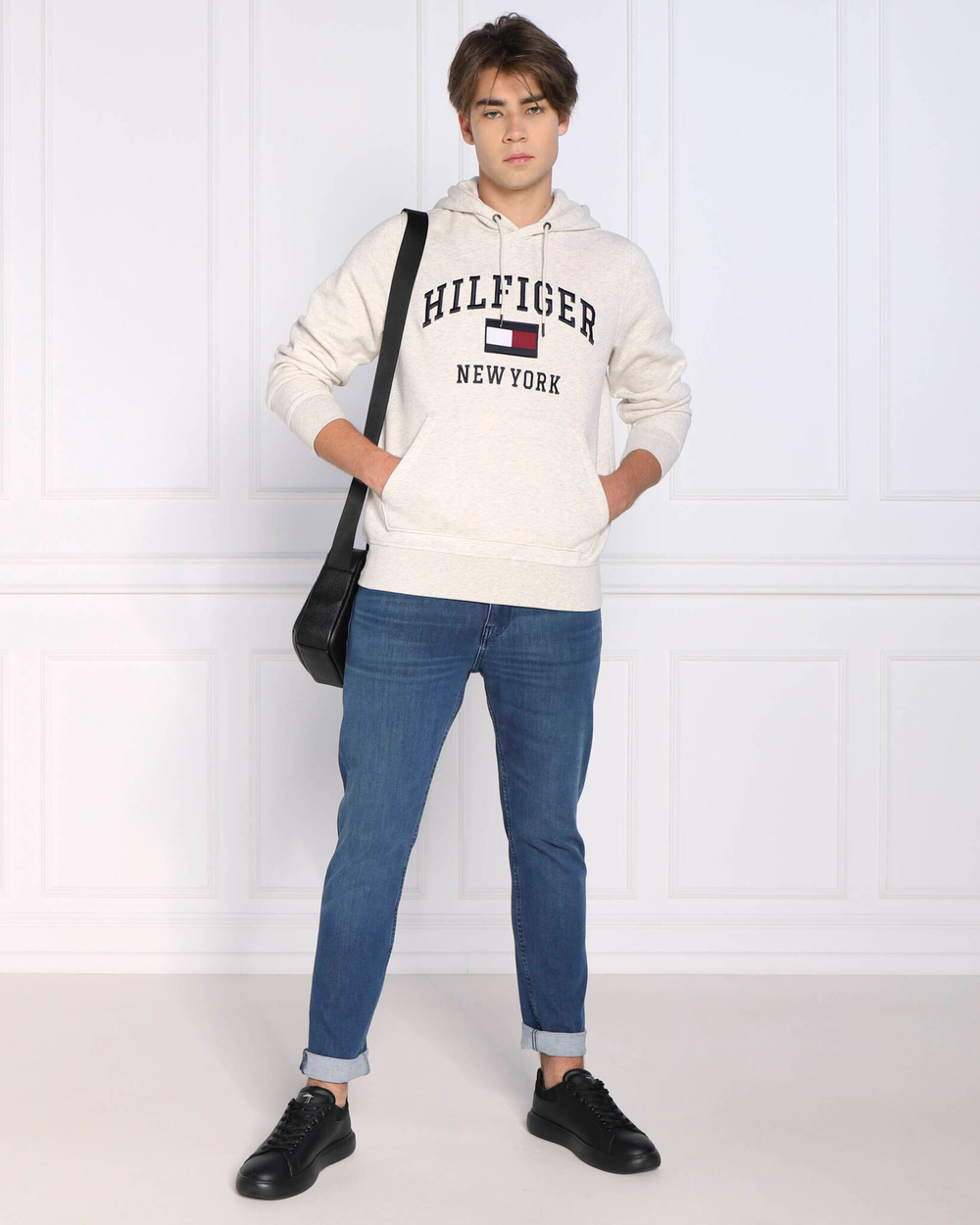 Худи modern Tommy Hilfiger - серый(MW0MW28173)