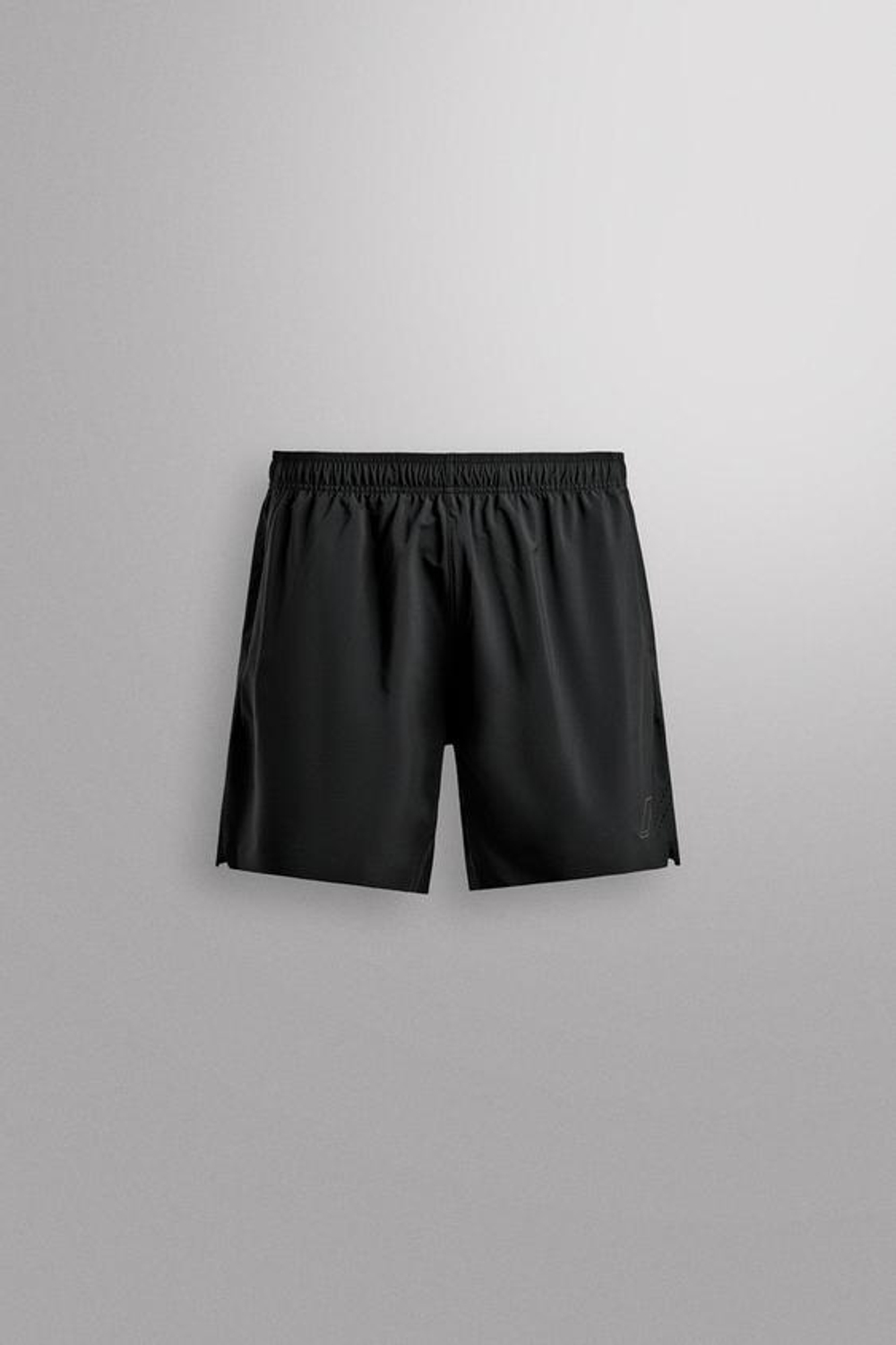 ZARA СПОРТИВНЫЕ ШОРТЫ 9", ЧЕРНЫЙ