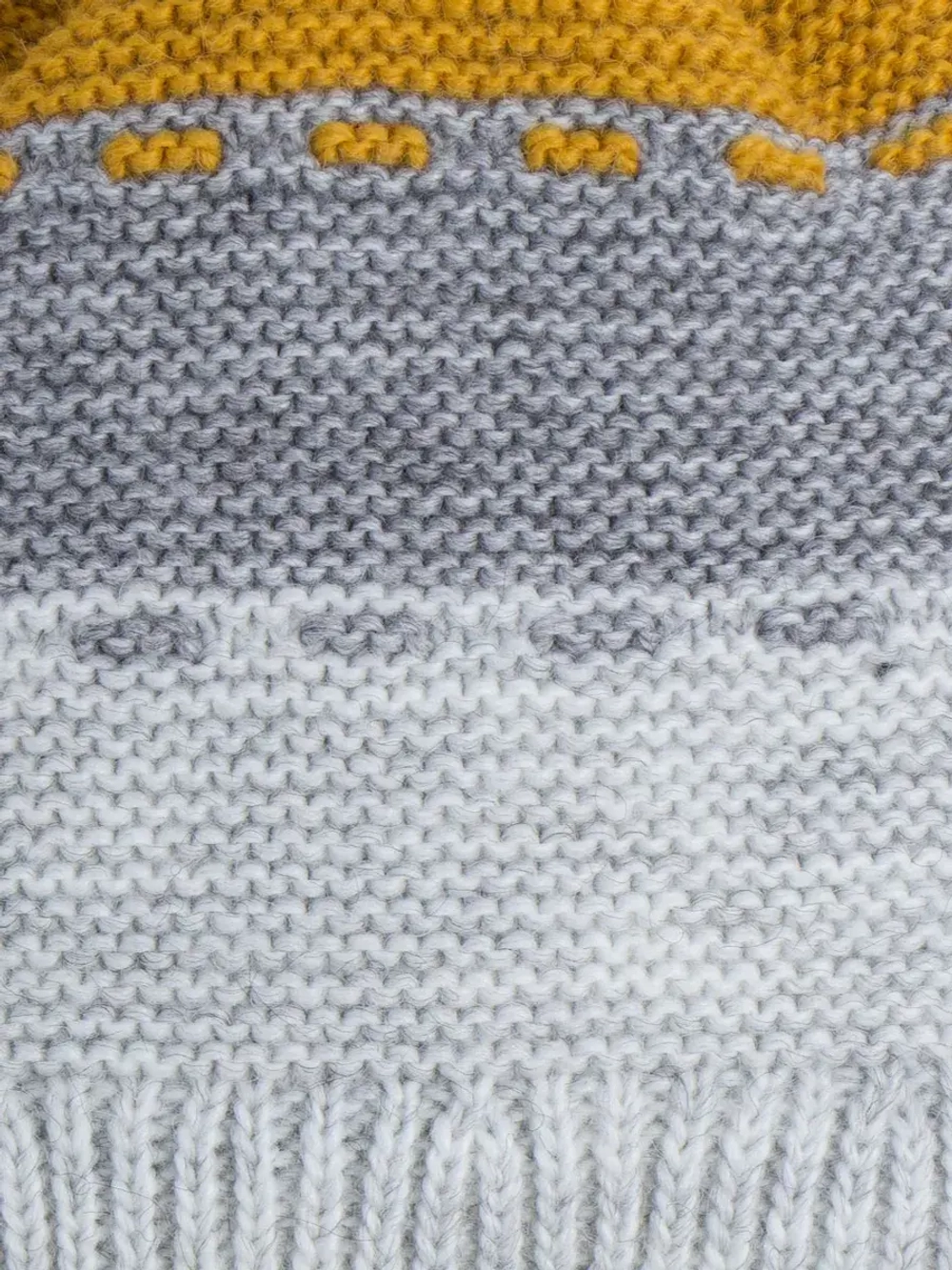 Шапка зимняя вязаная детская с манишкой