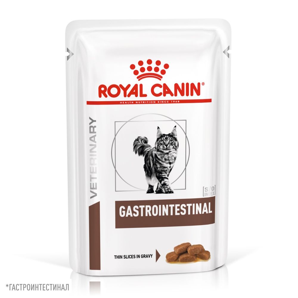 Пауч Royal Canin GastroIntestinal для взрослых кошек при расстройствах пищеварения Пауч Royal Canin GastroIntestinal для взрослых кошек при расстройствах пищеварения