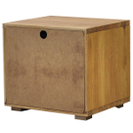 Тумба прикроватная с 2 глубокими ящиками Дольче Вита напольная, из массива дикого дуба