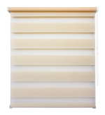 Рулонная штора - День-Ночь - Ткань: "Канзас" - цвет: светло-бежевый