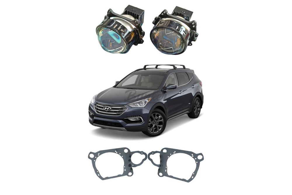 Комплект для замены штатных линз Hyundai Santa FE 3 дорестайлинг 2012-2016