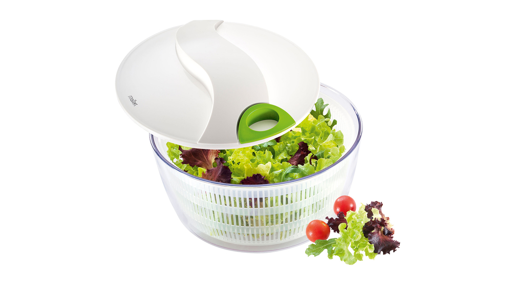 Сушка для зелени вращающаяся 24см Moha Турбо белая