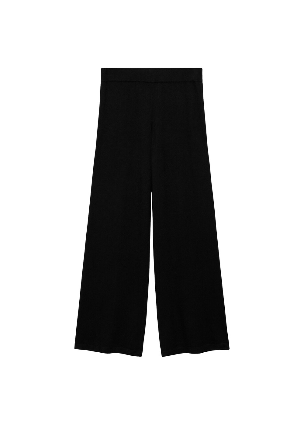 Брюки из тонкого трикотажа с широкими штанинами