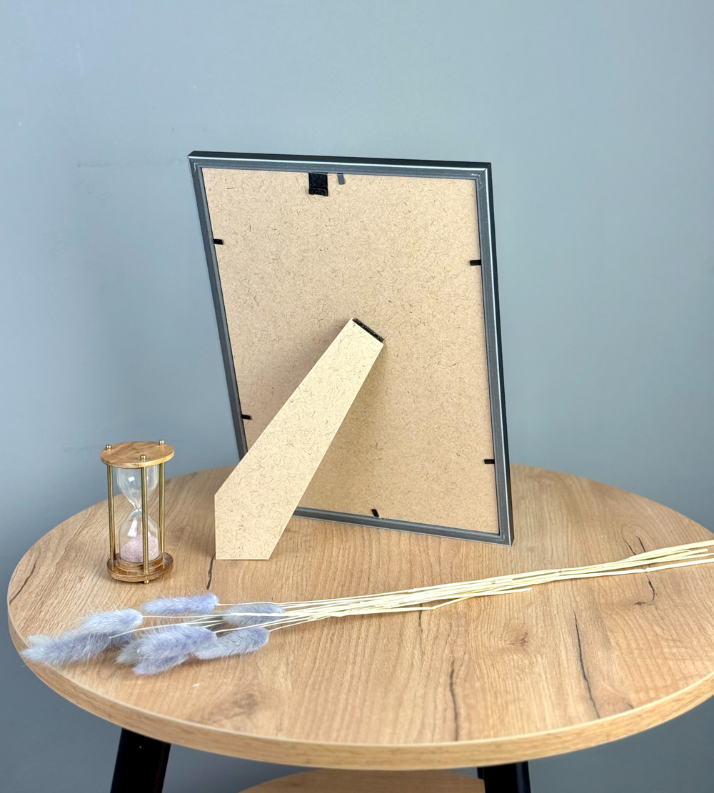 Фоторамка 21х30 см черная, без фактуры, арт. 2130.645738