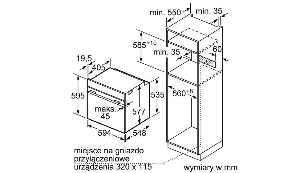 Встраиваемый духовой шкаф BOSCH HBG635BB1