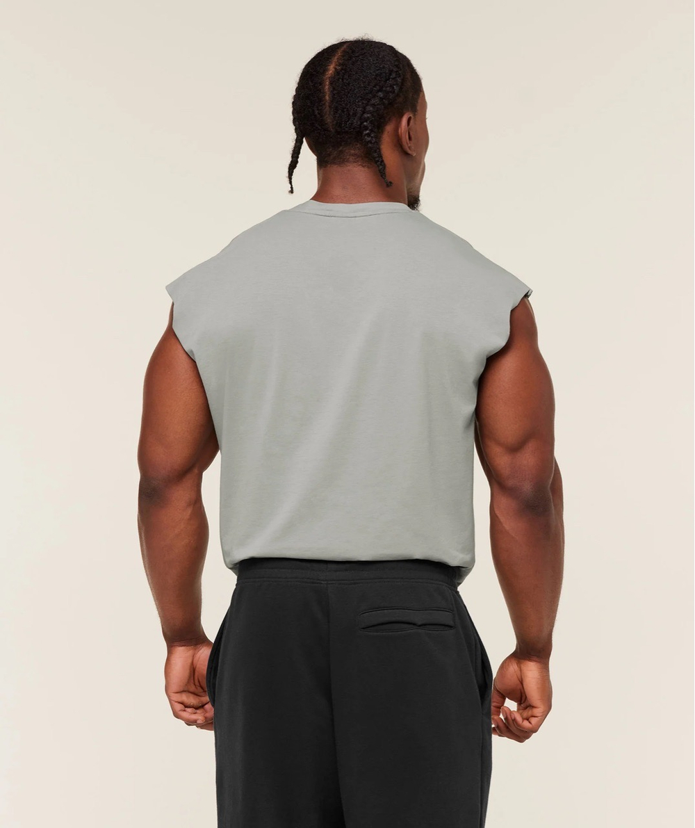 Майка GYMSHARK Critical Cut Off Tank Grey