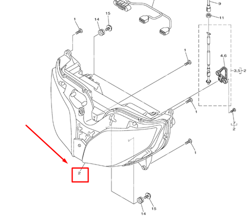 B88-8430B-00-00 HEADLIGHT ASSY