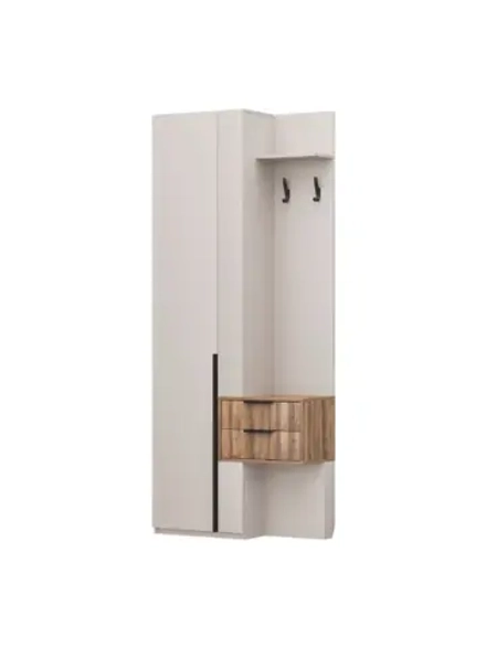 Прихожая с вешалкой и ящиками Кашемир 90х35х220