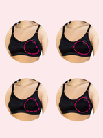 Бюстгальтер без косточек после мастэктомии черный, р. 110D