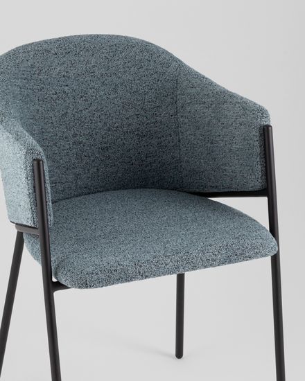 Стул обеденный Sheep шенилл голубой