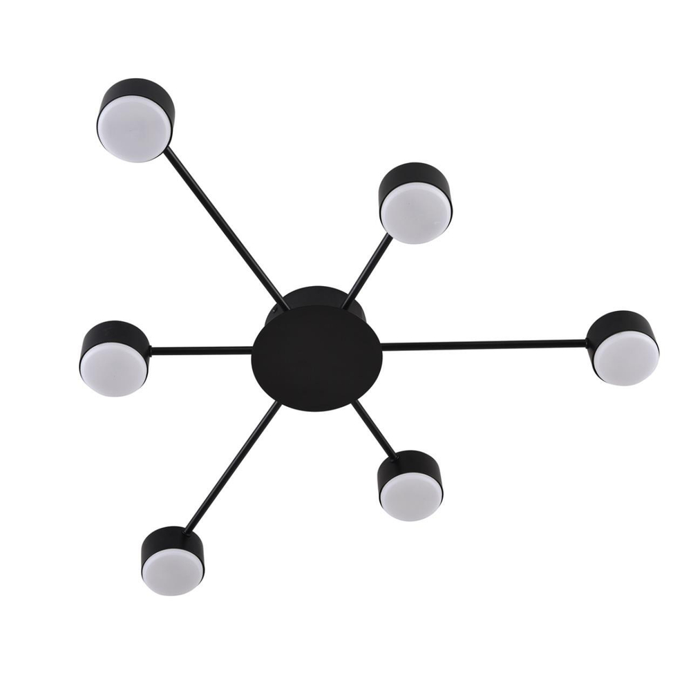 8344/6C COMFI черный, металл Люстра GX53 LED 6*7W 220V TORINA