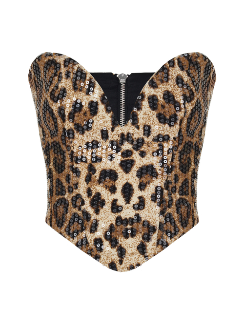 Корсет "Leo",леопардовый
