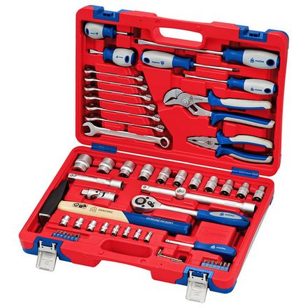 Цена на МАСТАК (01-058C) Набор инструментов универсальный, 58 предметов