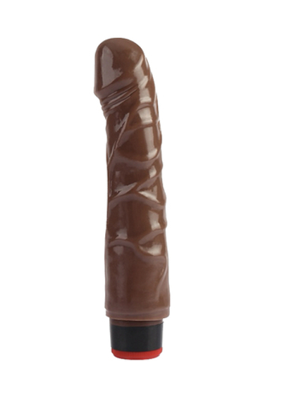 ВИБРАТОР CNT 8'' VIBRATING DILDO BROWN