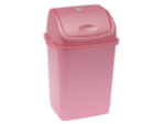 Ведро для мусора 4л "Камелия" розовый перламутр