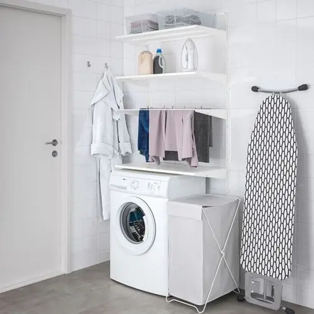 Стеллаж - BOAXEL IKEA/БОАКСЕЛЬ ИКЕА, 40х82х200 см, белый