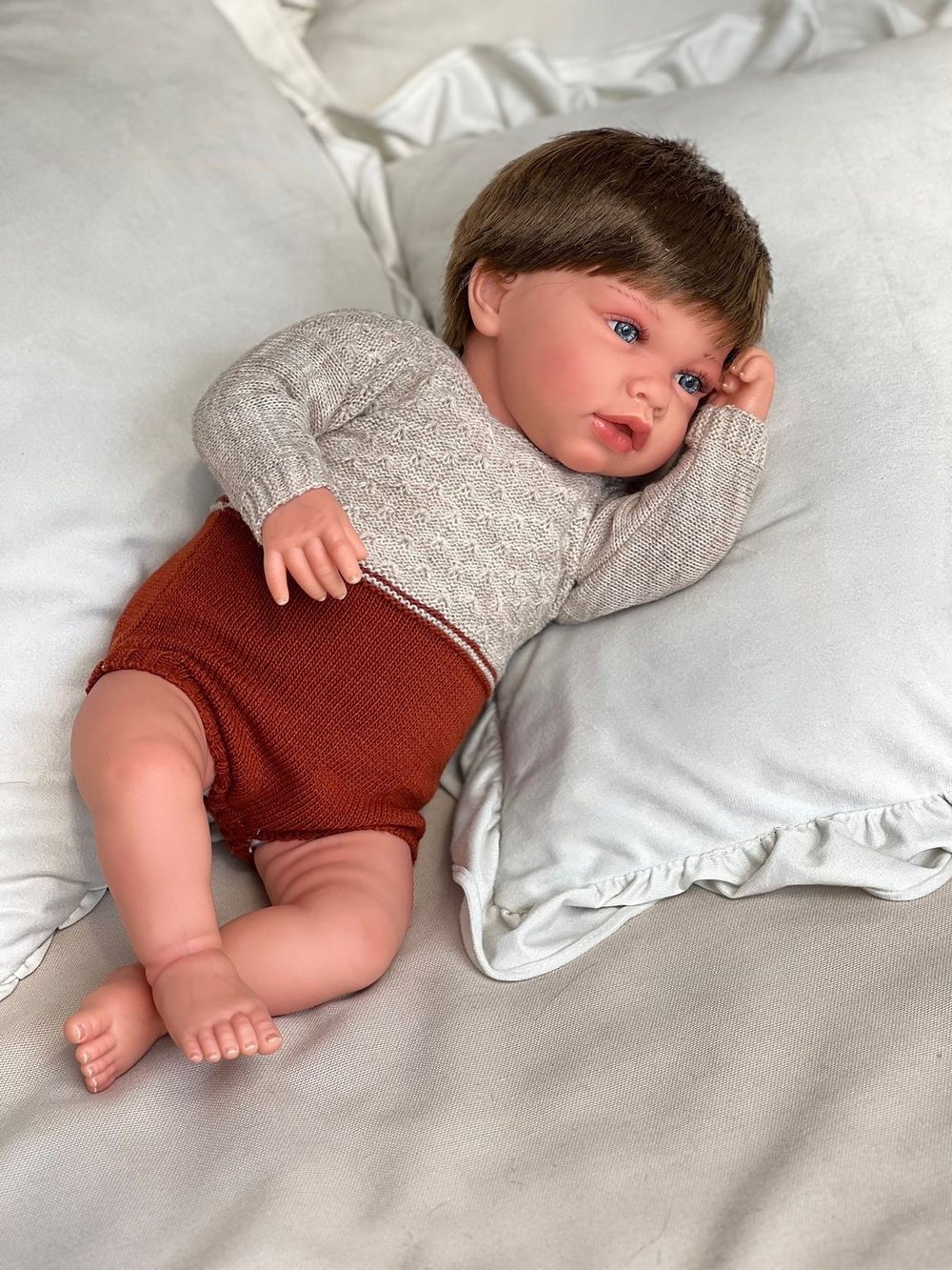 Кукла Реборн Marina and Pau 45cм Luka мягконабивная (M3036)