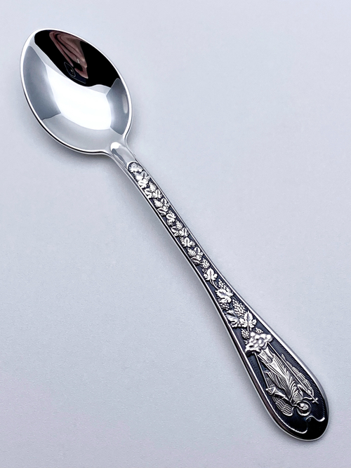 Ложка  из серебра/Чернение/Ангел-Хранитель