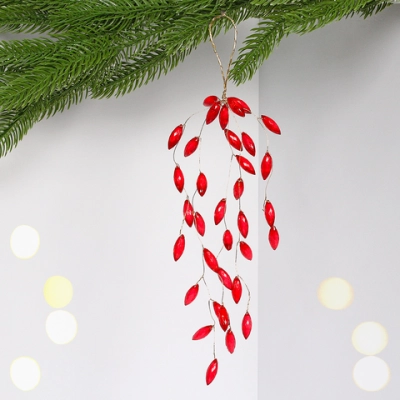 Ветка декоративная «Шарм» 27 см, Красный