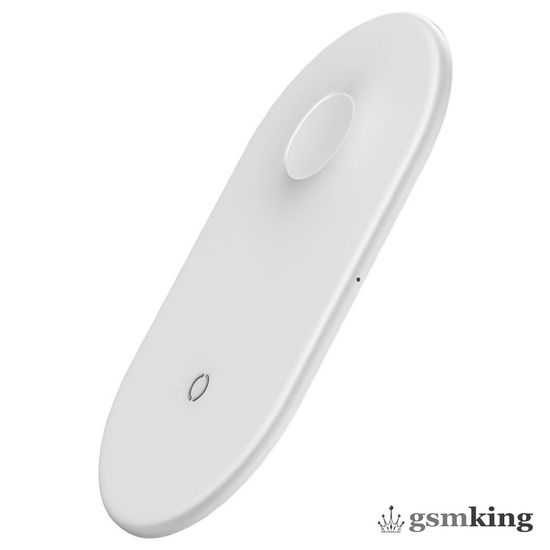 Baseus Smart 2-in-1 Wireless Charger White WX2IN1-02