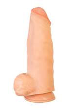 Вибратор-гигант LoveToy, реалистичный, neoskin, телесный, 28 см, Ø 8,9 см