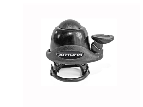 Звонок алюминий/пластик AWA-60-Blk мини резин. крепл. (10) черный AUTHOR