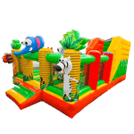 Коммерческий надувной батут «Чудо-сафари», 6*4*2,8 м