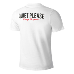 Мужское теннисное поло Quiet Please Ready To Serve T-Shirt Men - White, Black