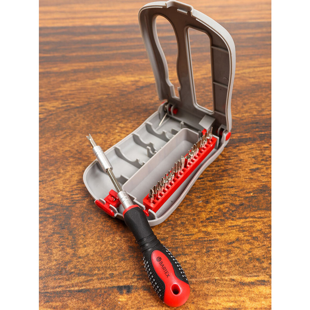 Набор отверток для точных работ, 22 пр, Bartex, с насадками, пенал, шт