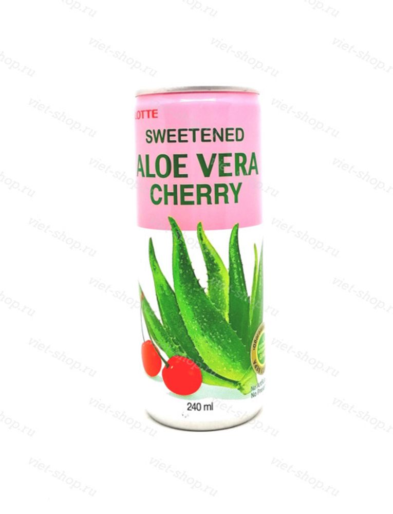 Напиток негазированный Aloe Vera Cherry, Lotte, Корея, 240 мл.