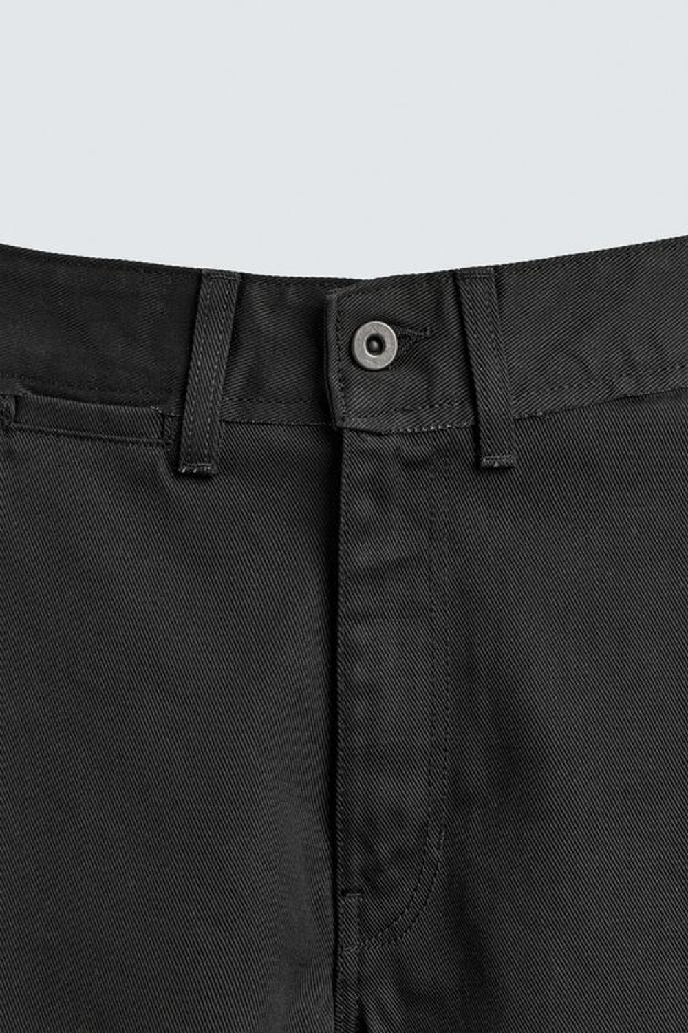 ZARA ШОРТЫ BAGGY FIT, ЧЕРНЫЙ