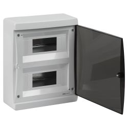 Корпус пластиковый навесной ЭРА COMFORT ЩРН-П-18 IP41 прозрачная крышка белый