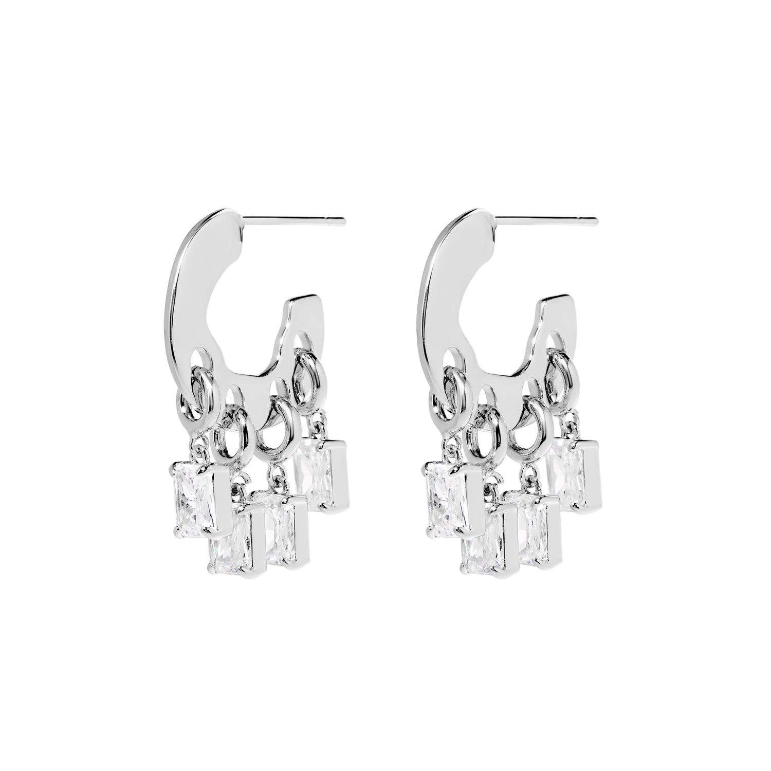 Серьги Melted Drops Earrings – Silver