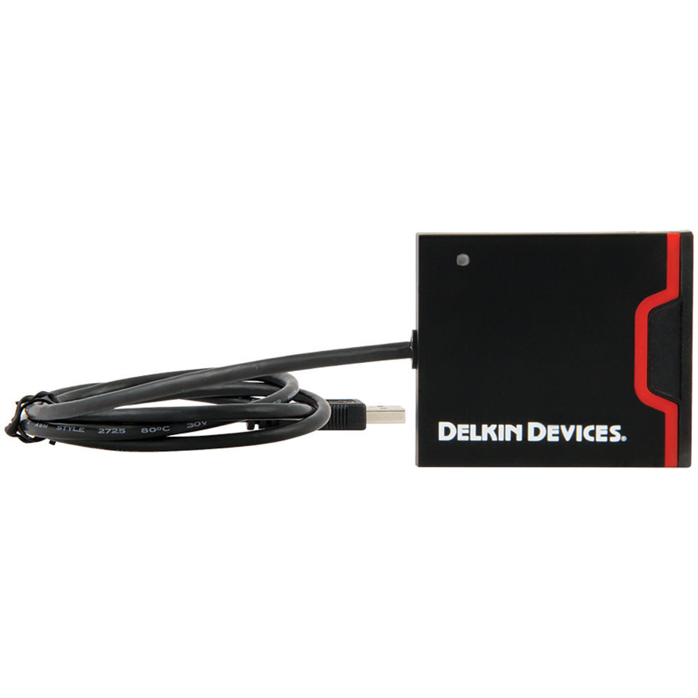 Картридер Delkin Devices USB 3.0 Dual Slot SD UHS-II/CF